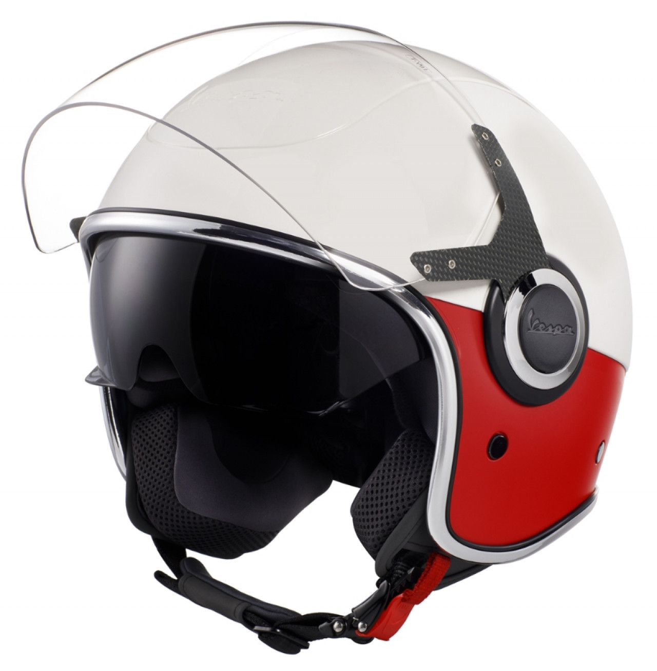 Vespa VJ helm wit / rood