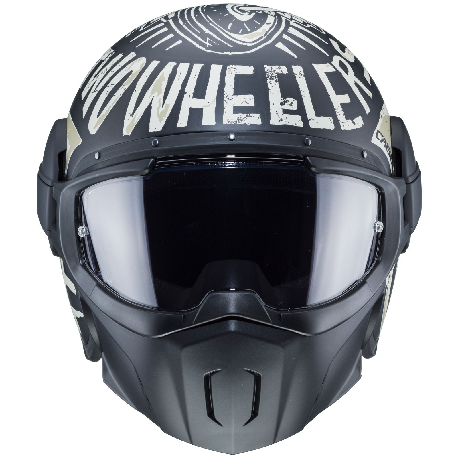 Caberg Helm Ghost Nuke, mat zwart/grijs
