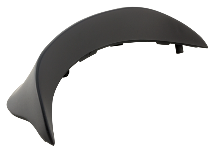 Spoiler balhoofd voor Vespa Sprint 50-150cc ('14-), mat zwart