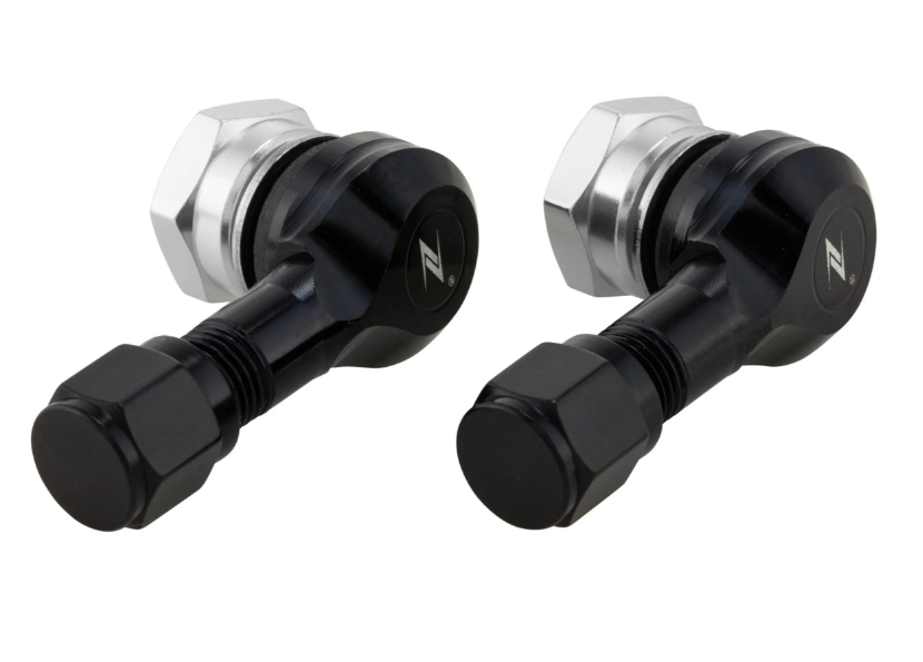 Ventielkern ZELIONI voor tubeless band/velg 80°, glanzend zwart