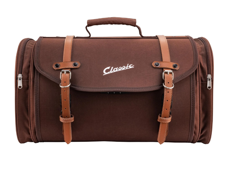 Tas "Classic" groot voor Vespa, nylon, tabak bruin