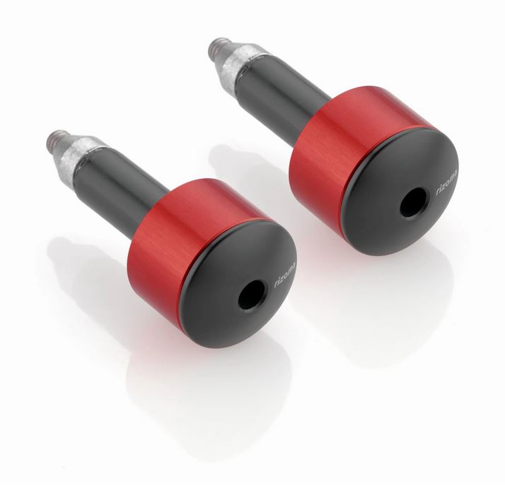 Stuurbalansgewichten RIZOMA links & rechts voor Vespa, rood geanodiseerd
