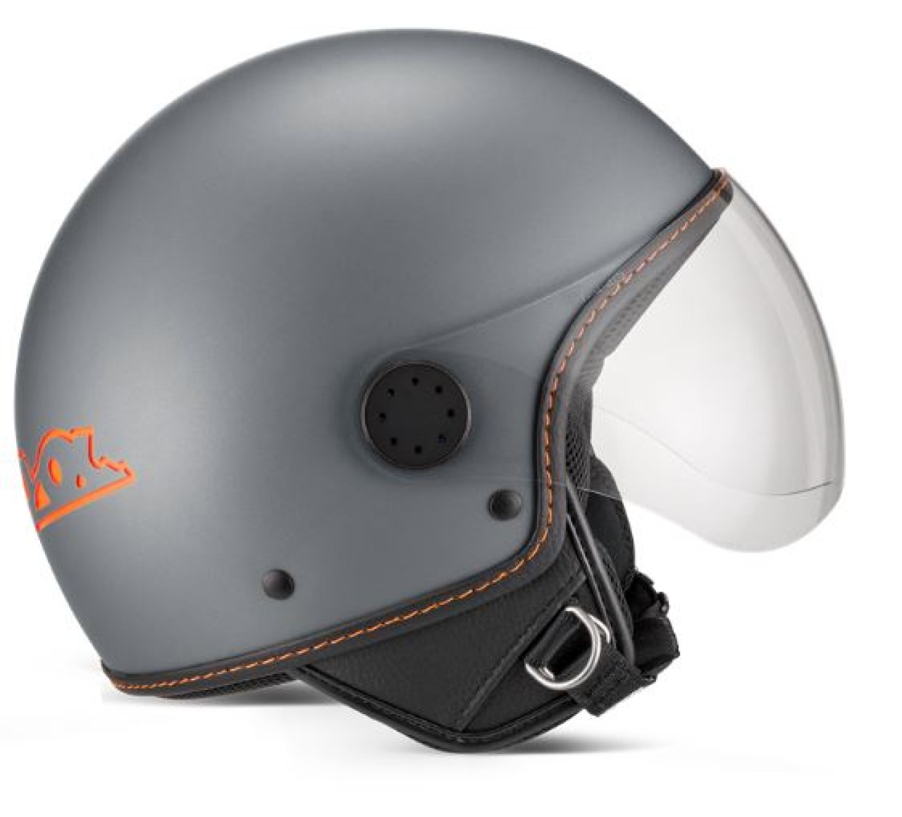 Vespa jethelm, Vespa vizier LangHe, grijs/titaan (707/C)