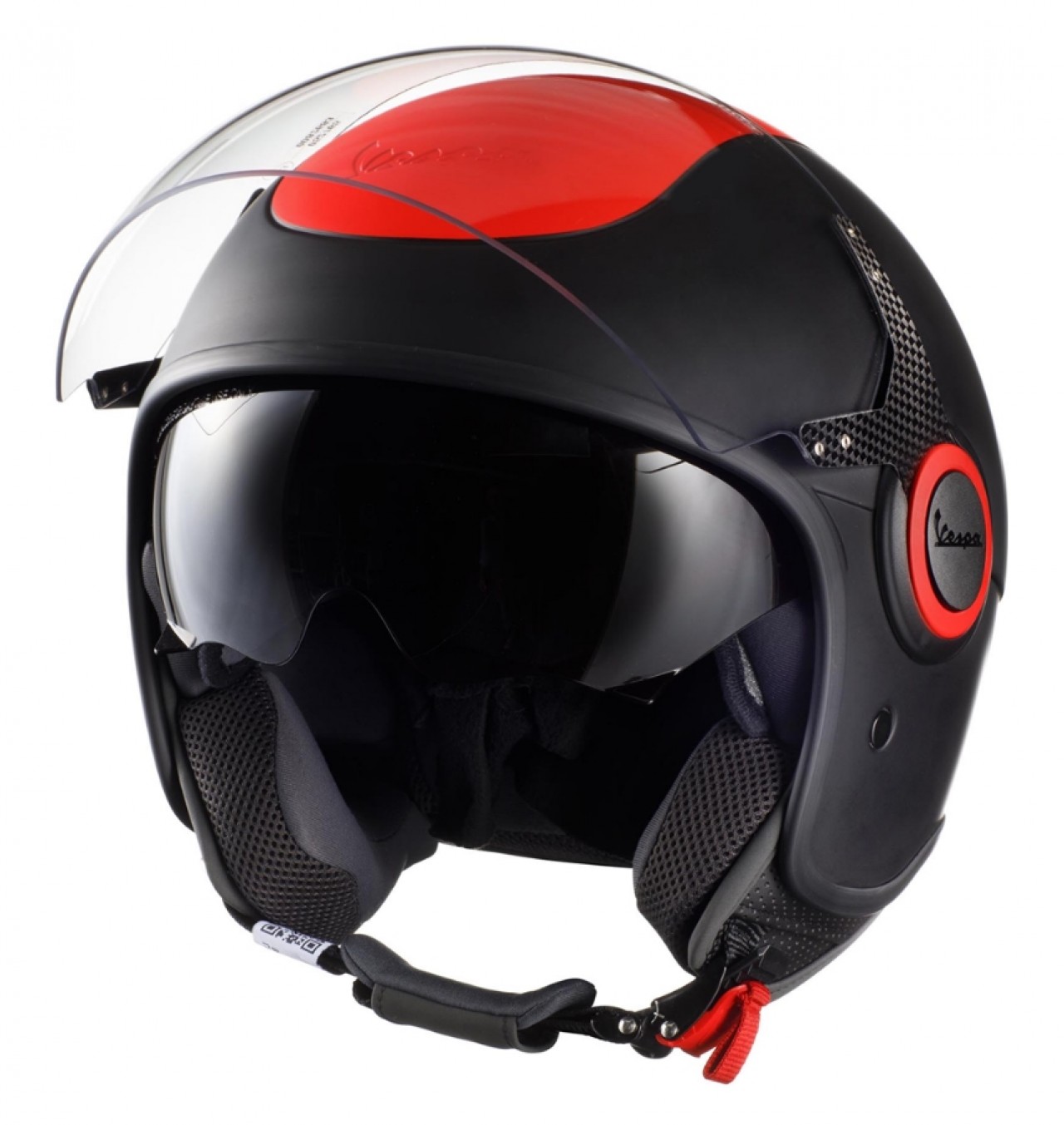 Vespa VJ Fluo helm rood fluorescerend