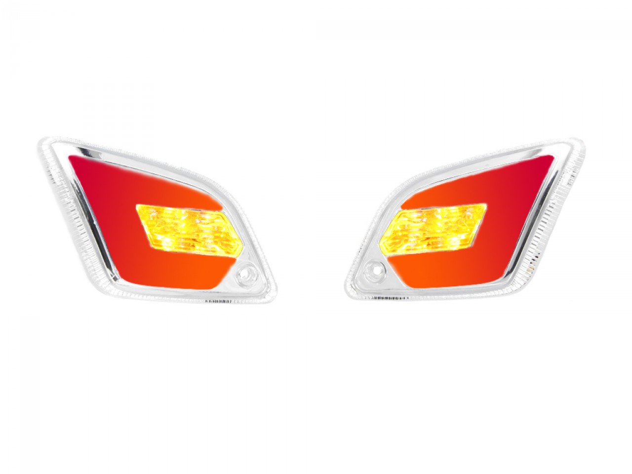 LED-richtingaanwijzerset achter, helder voor Vespa GT, GTL, GTV, GTS 125-300 (2014-2018)