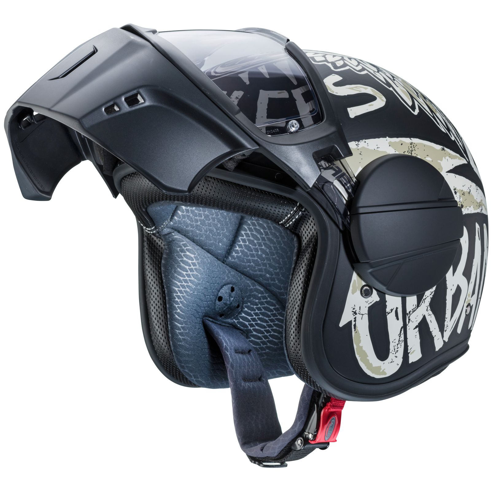 Caberg Helm Ghost Nuke, mat zwart/grijs