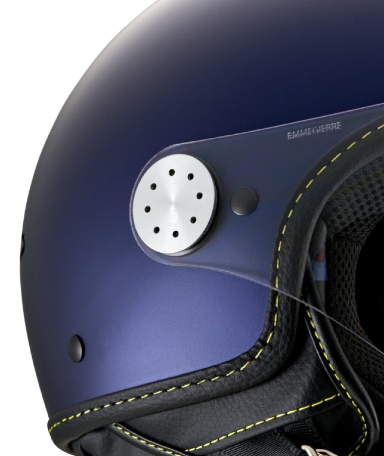 Vespa Jet Helmvizier 4.0 Blauw Energico - Bluetooth