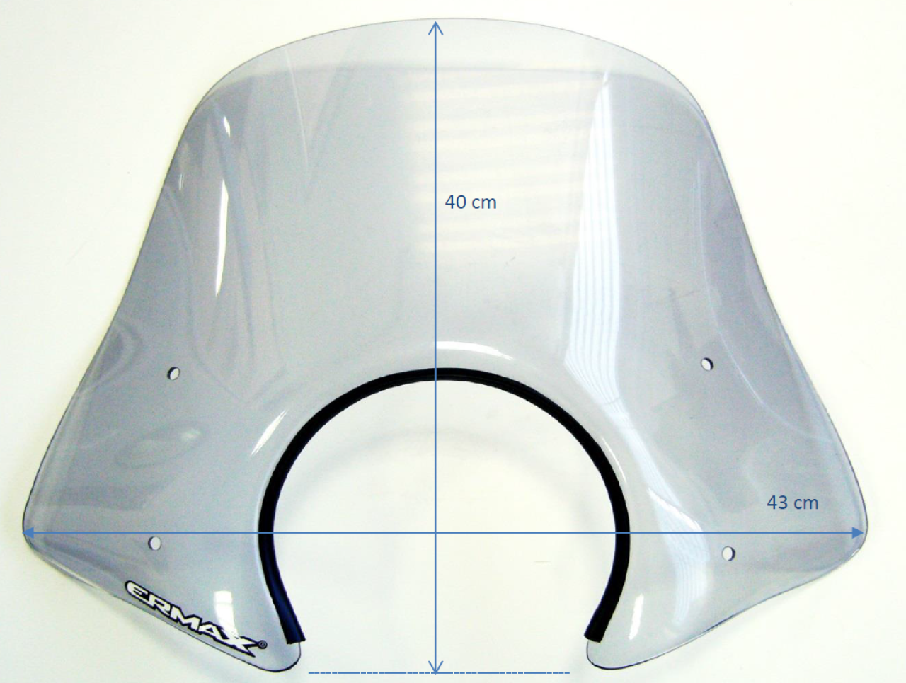 Windscherm ERMAX Sport H 400 mm voor Vespa GTS/GTS Super/GT L (-22), zwart