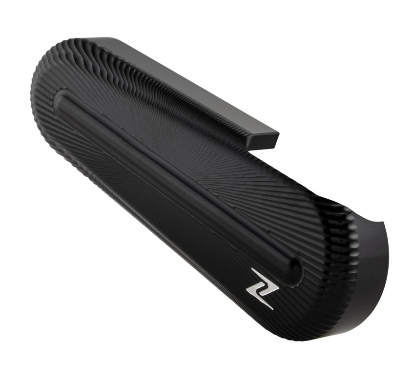 Swingarmkap ZELIONI 3D voor Vespa, zwart geanodiseerd