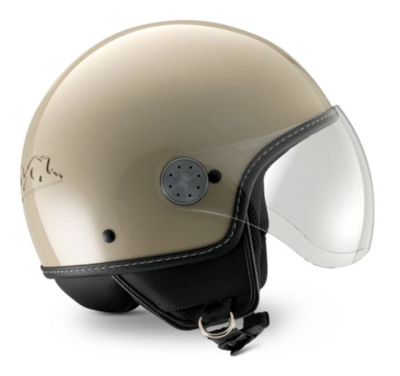 Vespa jethelm, Vespa Visor LangHe, glanzend beige (Q01)