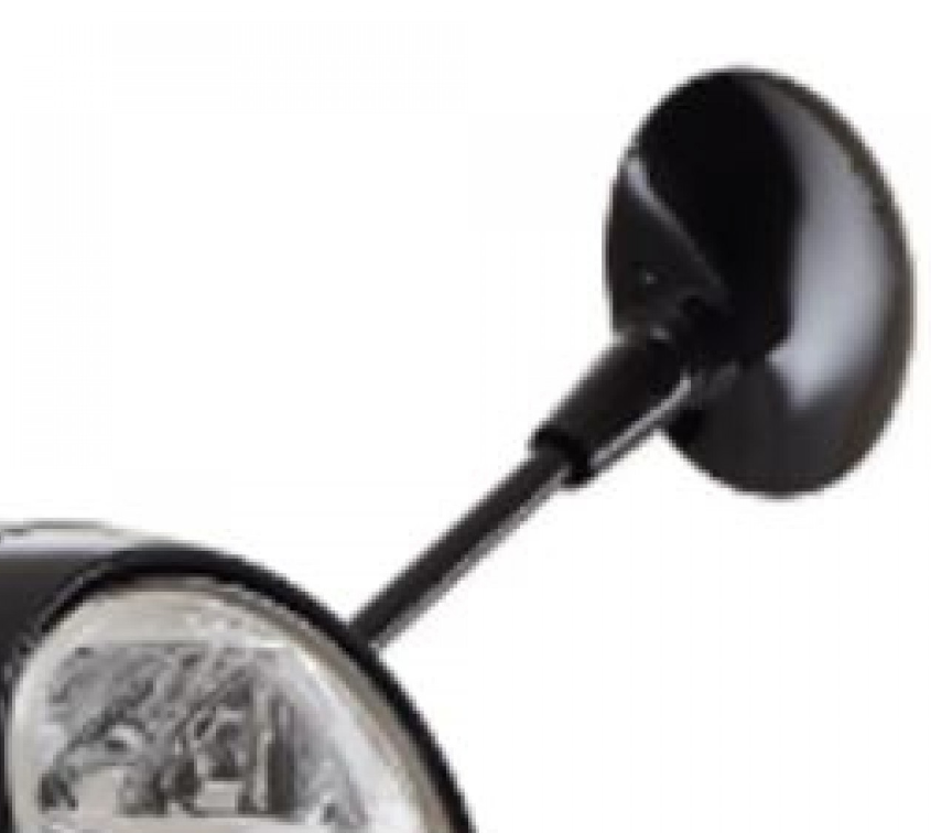 Spiegel links, zwart voor Vespa GTS Super Tech HPE