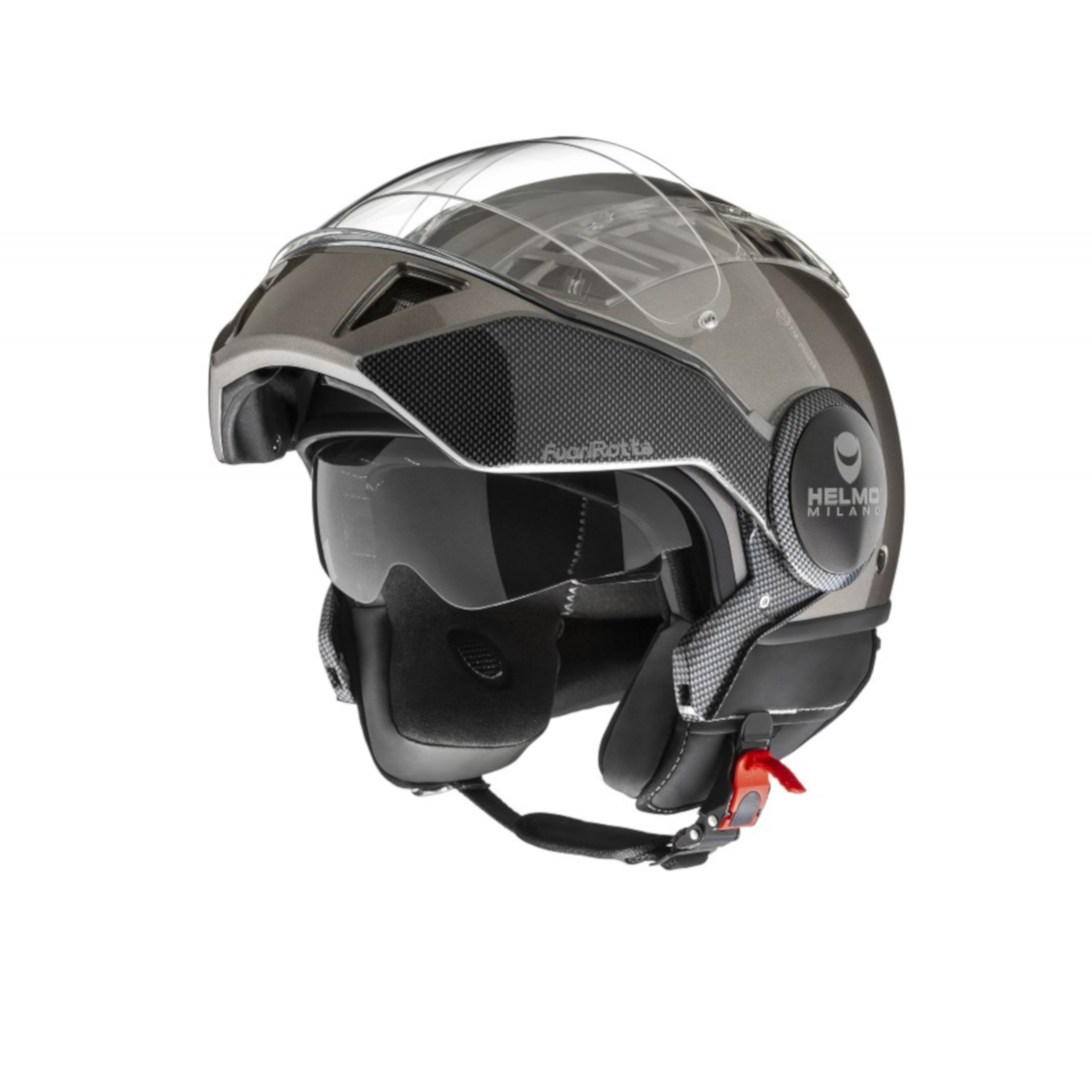Helmo Milano Volstraalhelm, FuoriRotta, grijs glanzend