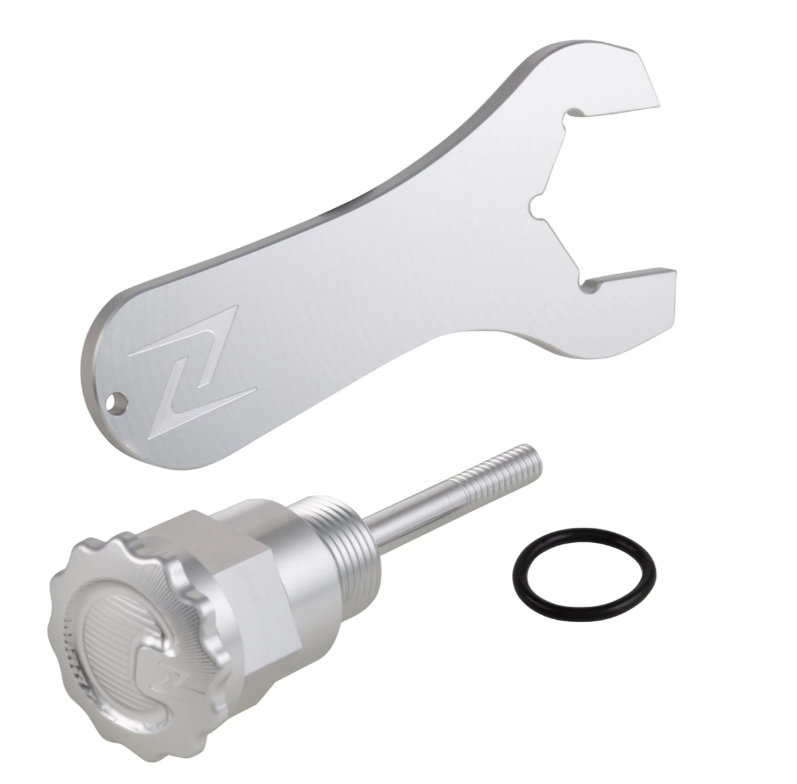 Olievuldop motorolie, oliepan ZELIONI Vintage voor Vespa, zilver