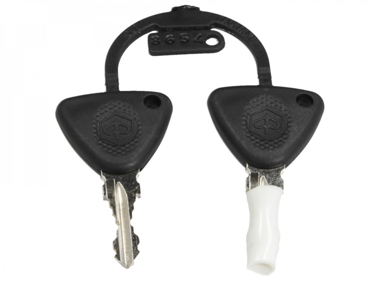 Topkoffer 37 l met rugleuning voor Piaggio Beverly 300/350 (16-20) - wit 505/A