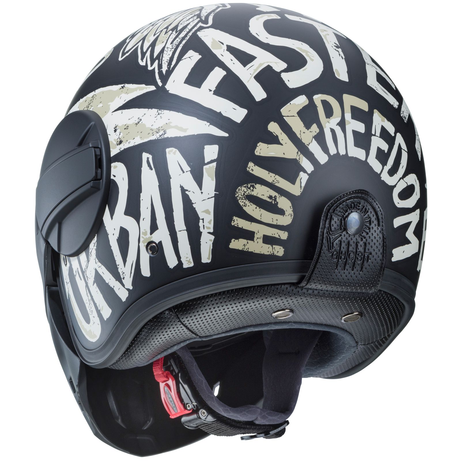 Caberg Helm Ghost Nuke, mat zwart/grijs