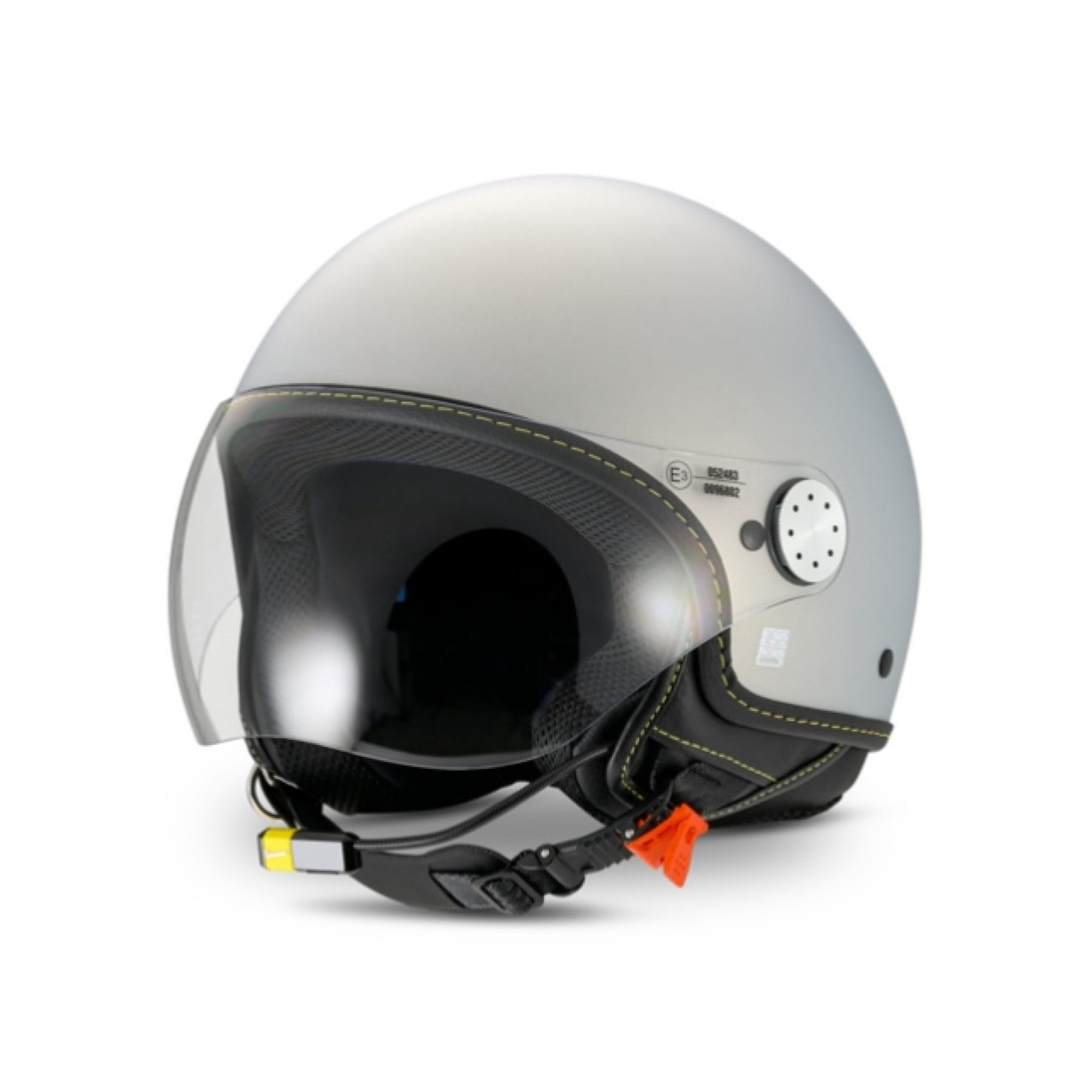 Vespa Jet Helmvizier 4.0 Grigio Entusiasta Mat - Bluetooth