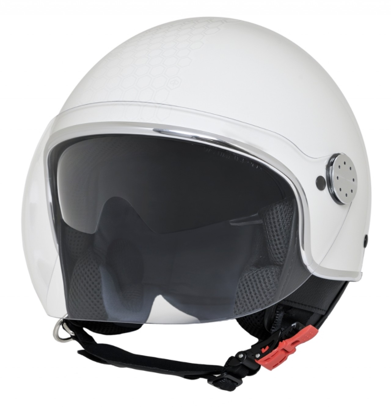 Piaggio jethelm Demi Jet Mirror, mat wit