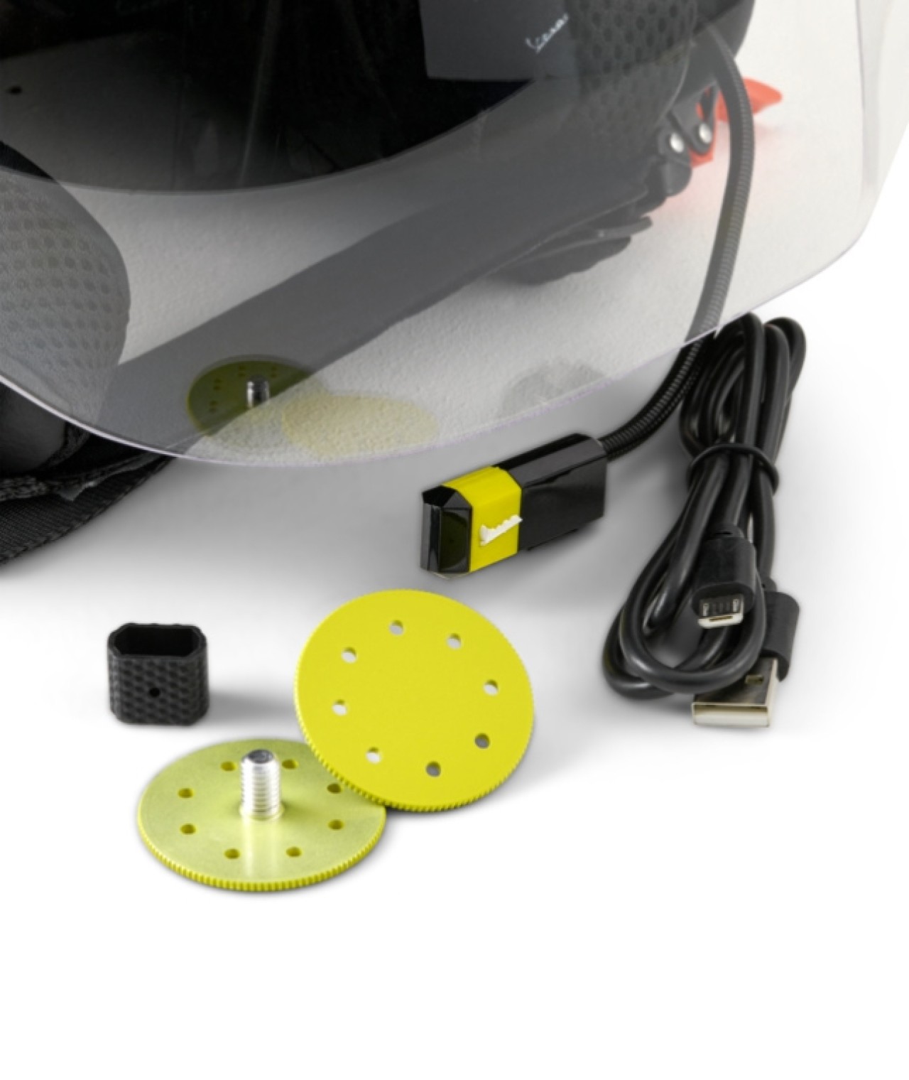 Vespa Jet Helmvizier 4.0 Blauw Energico - Bluetooth