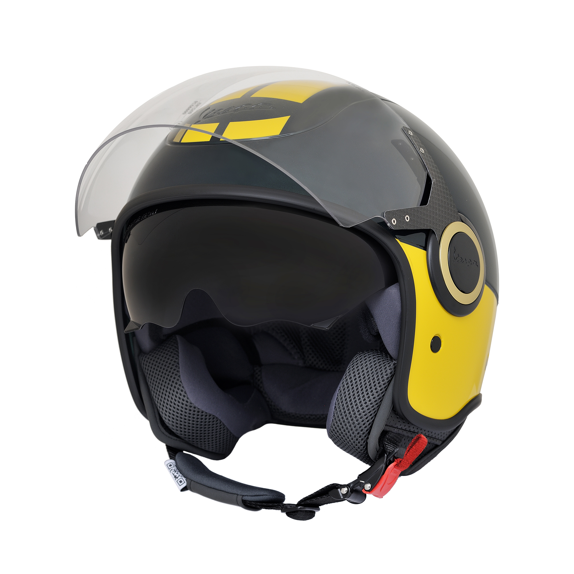 Vespa Jet Helm VJ Racing 60s groen / geel - Sixties