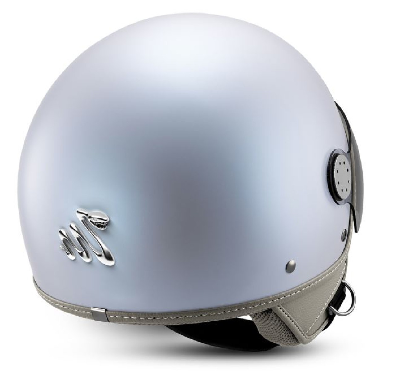 Vespa jethelm 12° Anniversary Snake, zilver