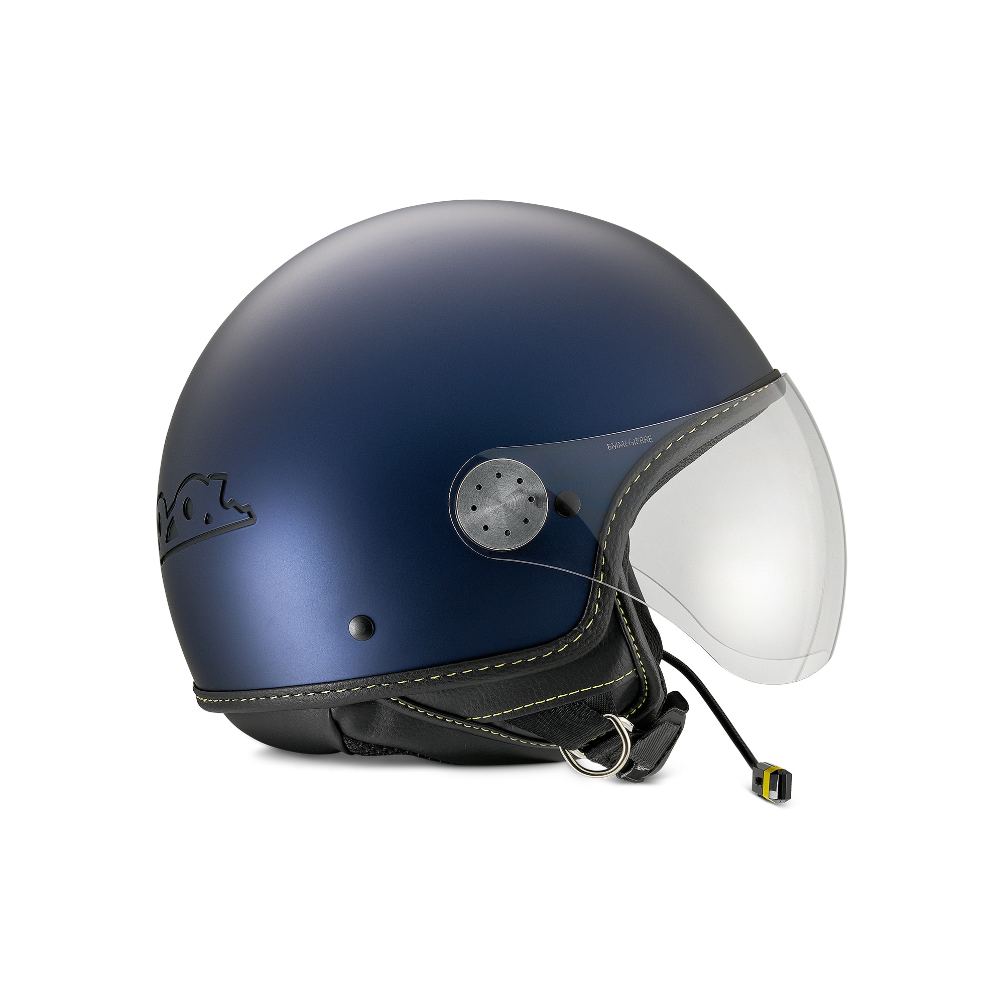 Vespa Jet Helmvizier 4.0 Blauw Energico - Bluetooth