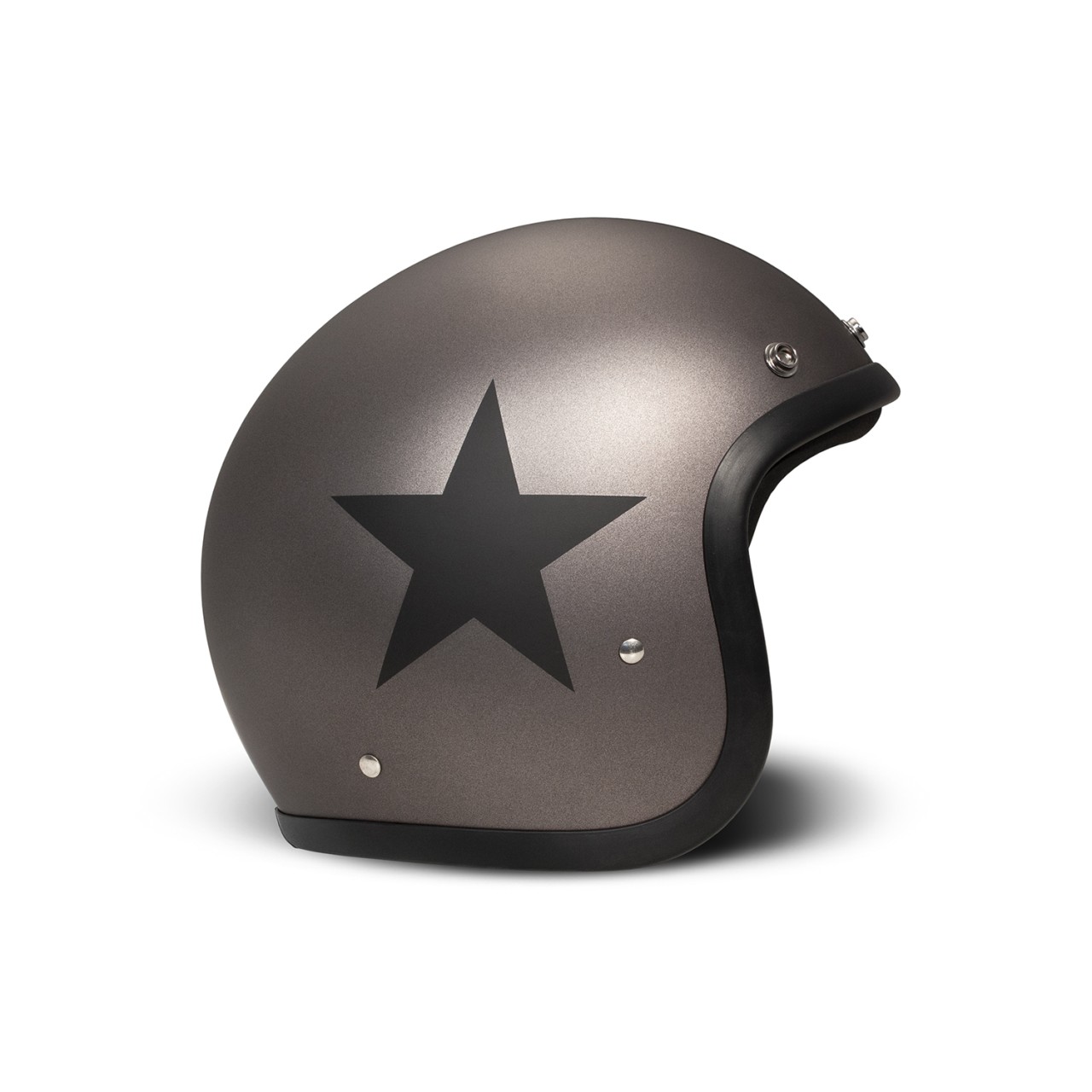 DMD Jet Helm Retro, groen, mat, Star Green, glasvezel, ECE 22.06-Kopie