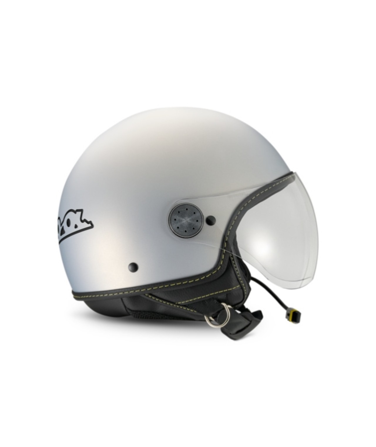 Vespa Jet Helmvizier 4.0 Grigio Entusiasta Mat - Bluetooth