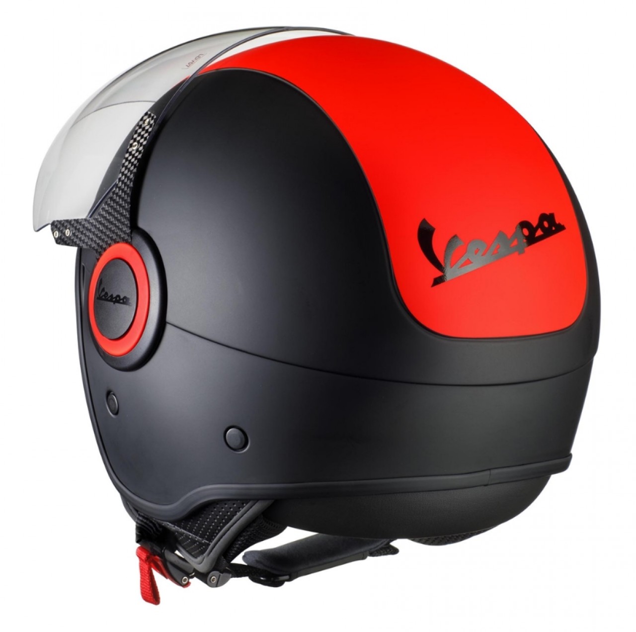 Vespa VJ Fluo helm rood fluorescerend