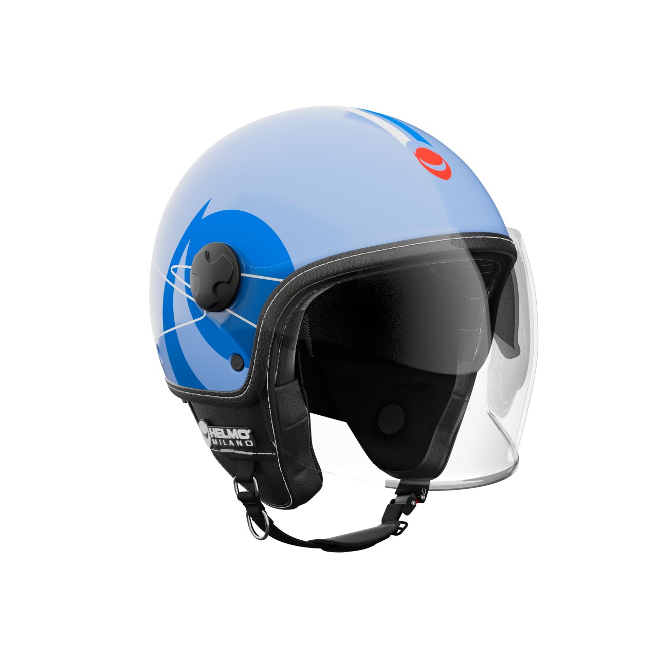 Helmo Milano Demi Jet Eos blauw glanzend