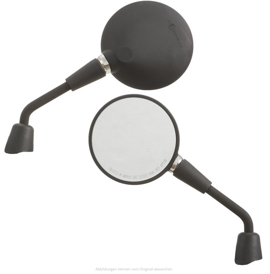 Spiegel Shorty zwart mat rechts, links voor Vespa Primavera 50-150ccm 2T/4T / GTS HPE 50-300ccm