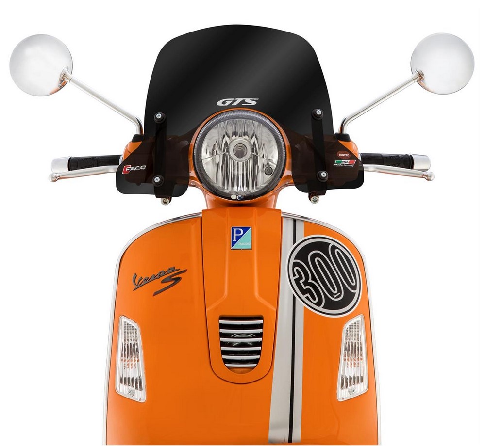 Voorruit halfhoog voor Vespa GTS/GTS Super/GT/GT L 125-300cc, getint