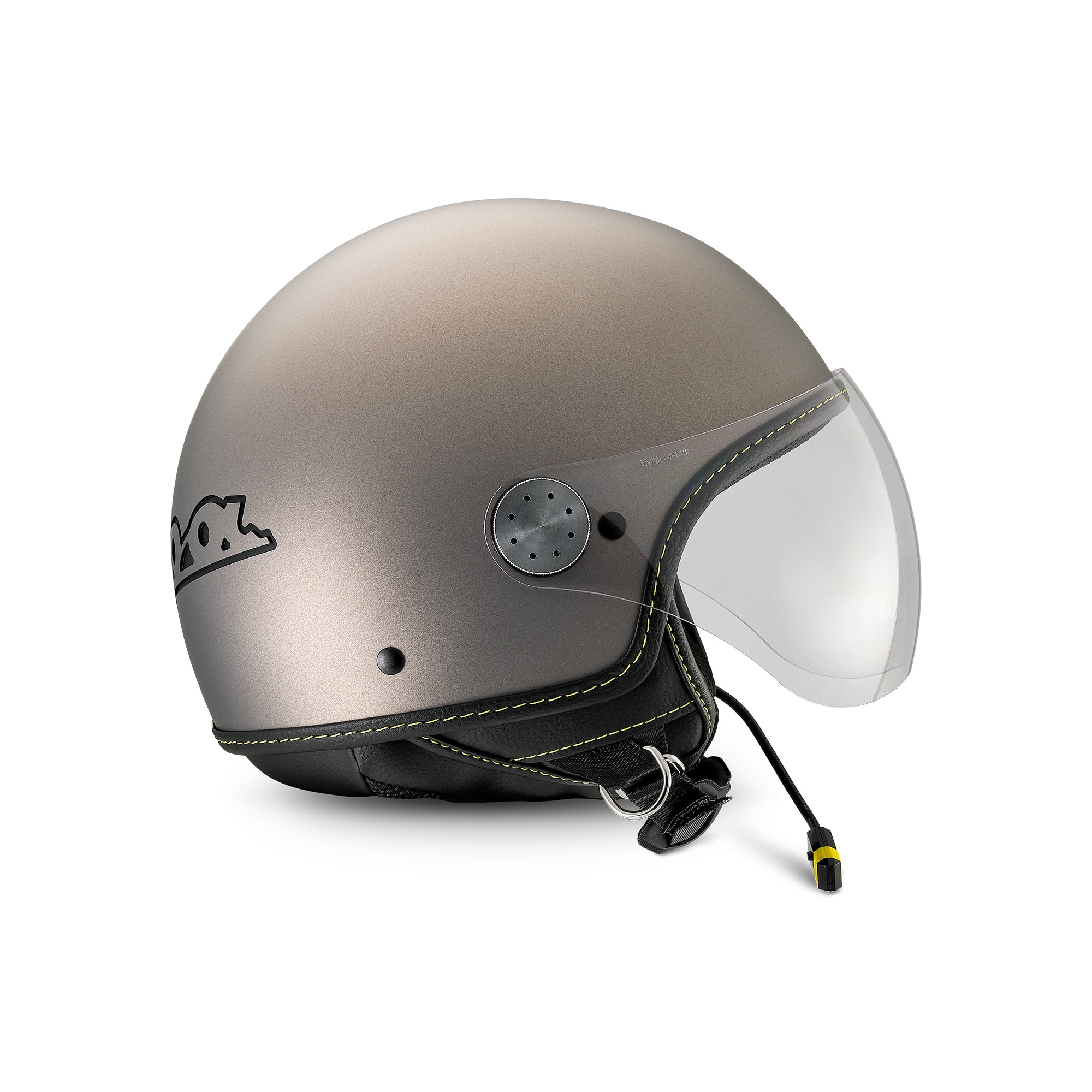Vespa Jet Helmvizier 4.0 Grigio Ottimista Mat - Bluetooth
