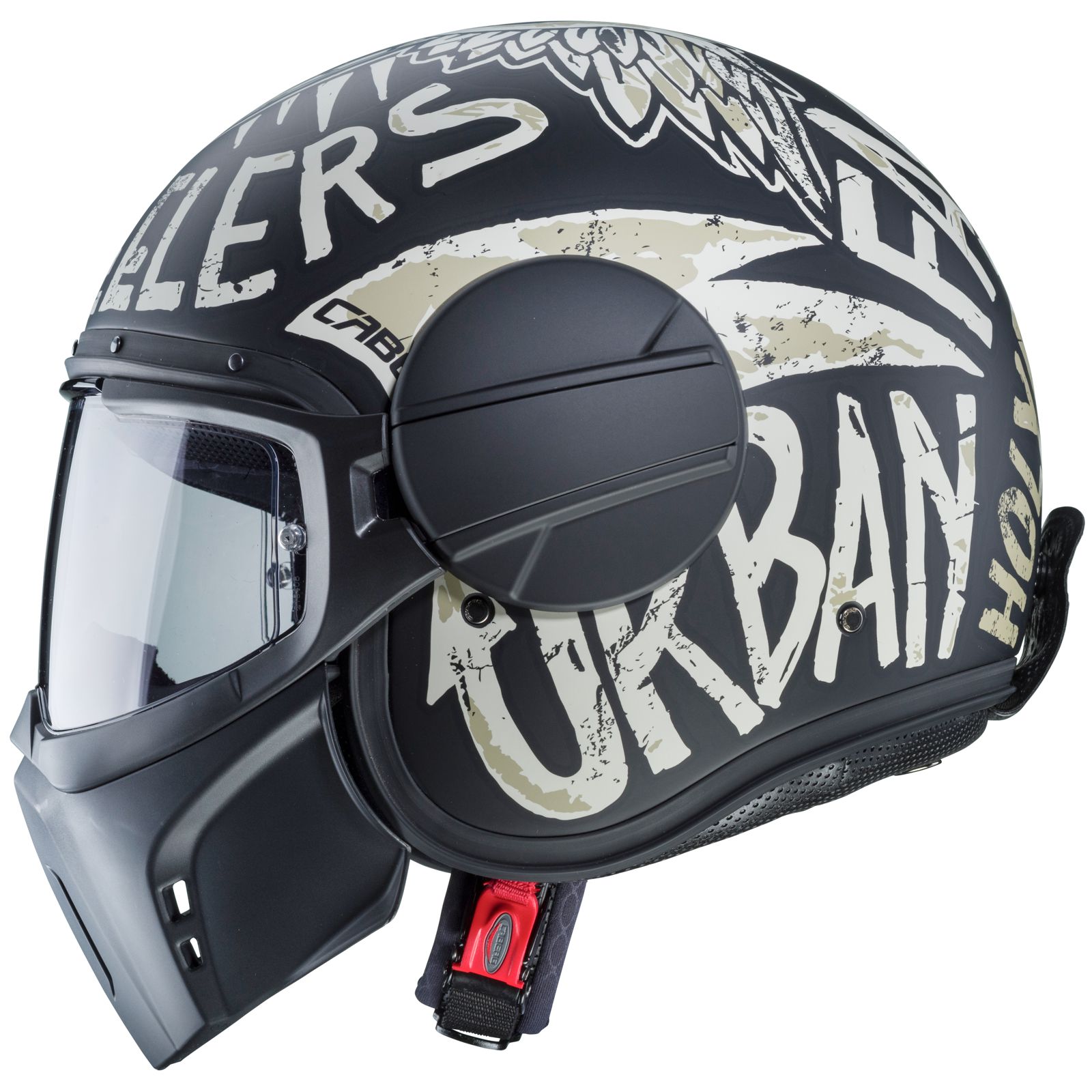 Caberg Helm Ghost Nuke, mat zwart/grijs