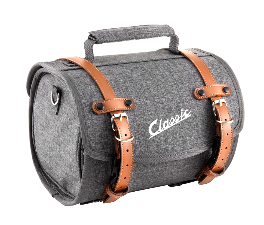 Classic" tas klein voor Vespa, nylon, grijs