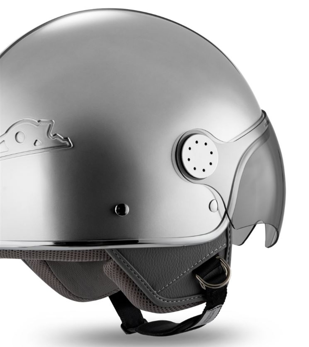 Vespa jethelm Vizier 4.0 DEC Blade zilver mat