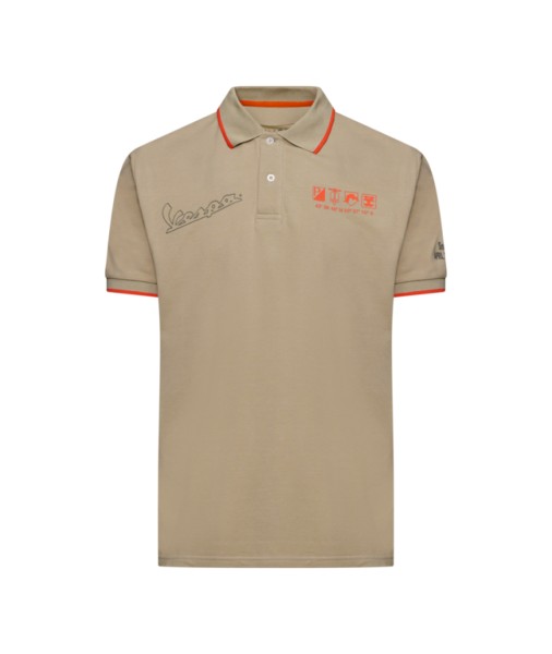 Vespa-poloshirt Nomad beige DEC-collectie