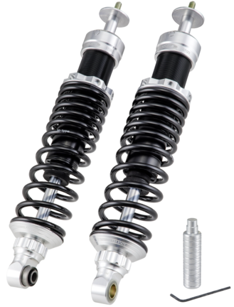 Achterschokdemper voor Vespa GTS/GTS Super/GTV/GT 60/GT/GT L 125-300cc, zilver