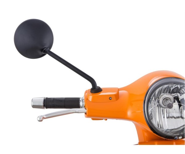 Spiegel voor Vespa LX/LXV/S/GTS/GTS Super/GTV/GT 60/GT/GT L 50-300cc, matzwart, rechts