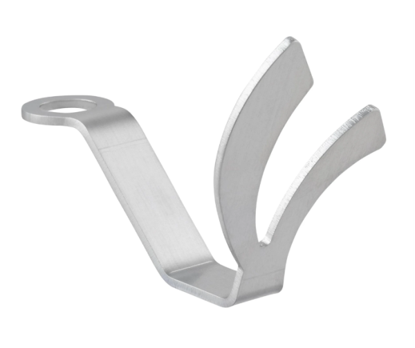 Helmhaak, onder zadel voor Vespa, zilver