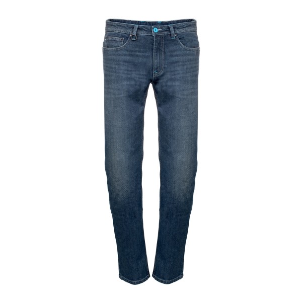 Vespa Broek Polyester Denim Blauw