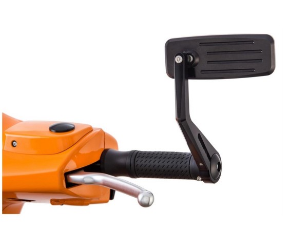 Stuurspiegel ACTION voor Vespa links of rechts, zwart