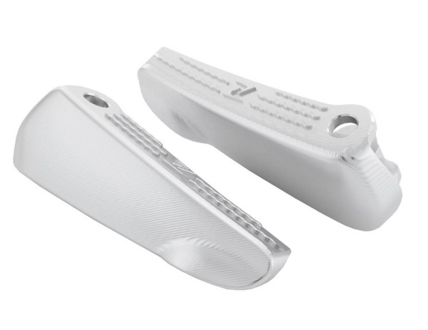 Voetsteunen, rechts en links voor Vespa GTS/GTS Super/GTV/GT 60/GT/GT L 125-300cc, zilver