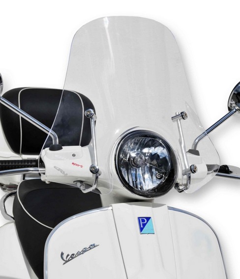 Windscherm ERMAX Sport H 450 mm voor Vespa GTS/GTS Super/GT L (-22), zwart