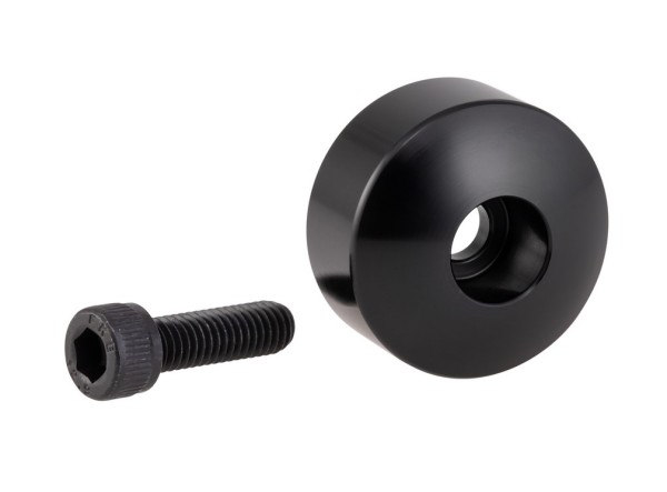 Montageset voor spiegels aan het stuur zonder stuurgewichten, zwart