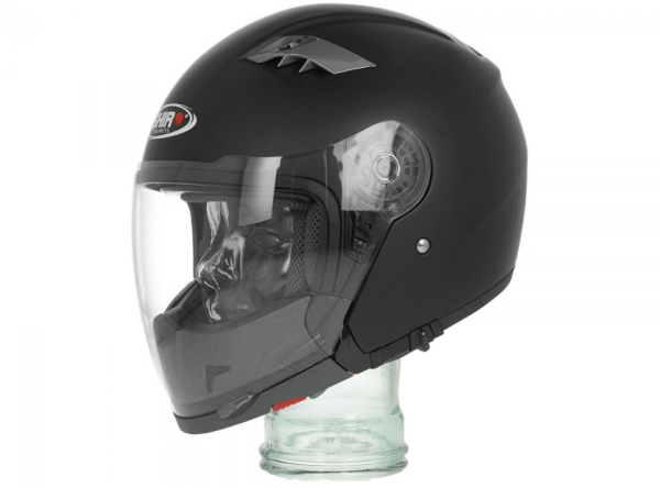 Shiro modulaire helm, SH414, systeem, mat zwart