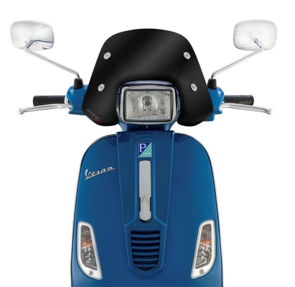 Flyscreen ERMAX Piccolo voor Vespa S 50-150cc, zwart getint