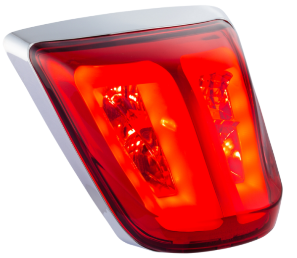Achterlicht rood voor Vespa Primavera/Sprint 50-150ccm, velg - chroom