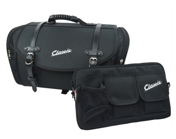 Klassieke tassenset voor Vespa, zwart