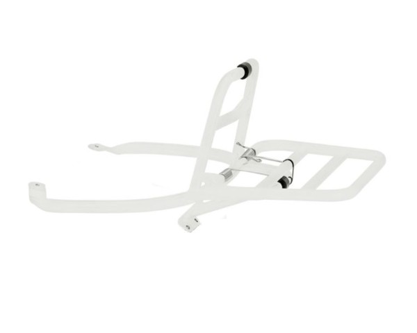 Bagagerek Justin Bieber wit achter Opvouwbaar voor Vespa Sprint