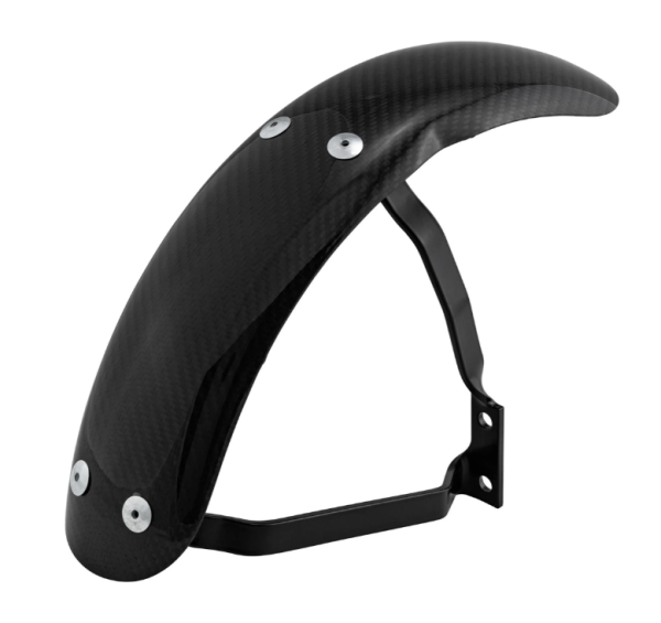 Spatbord Garelli Race EVO II voor Vespa PX 80-200ccm, carbon, houder zwart